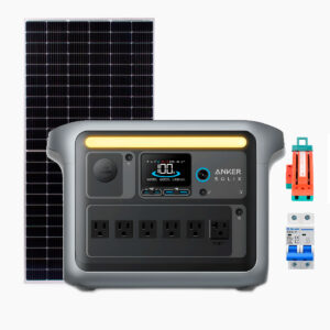 Estación de energía portátil Anker SOLIX C1000 Estación de energía portátil , generador solar de 1800 W (máximo 2700 W), con panel + accesorios + instalacion y soporte