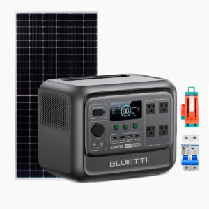 Estación de energía portátil BLUETTI Elite 100 V2 , generador solar de 1800 W (máximo 2700 W), con panel + accesorios + instalacion y soporte